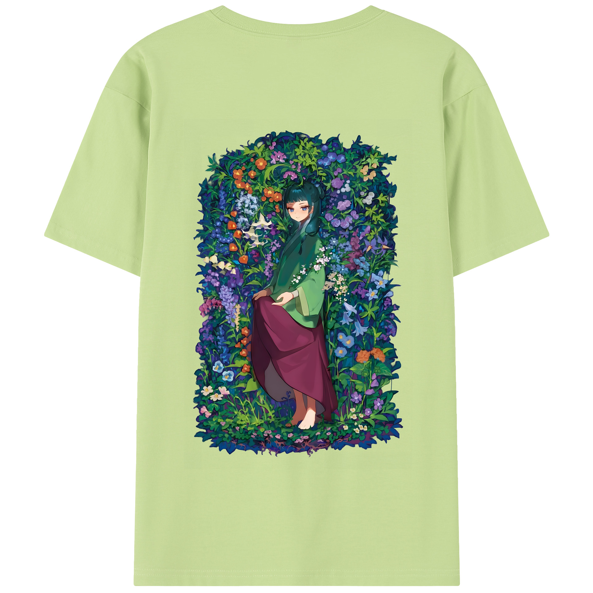 （画像用） 薬屋のひとりごと The Apothecary Diaries 綿100％半袖Tシャツ（背面プリント）
